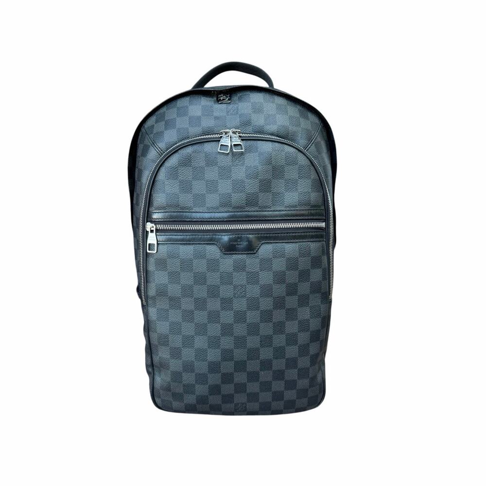 Louis Vuitton Michael Damier graphite leather backpack